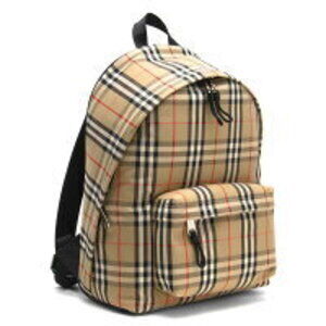 Burberry Jet Check Backpack Beige Black JETT BUV